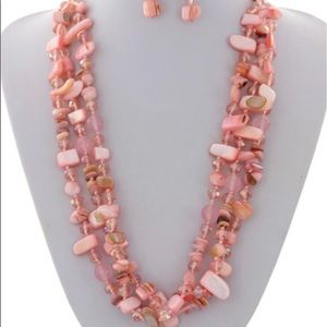 Beautiful light pink necklace
